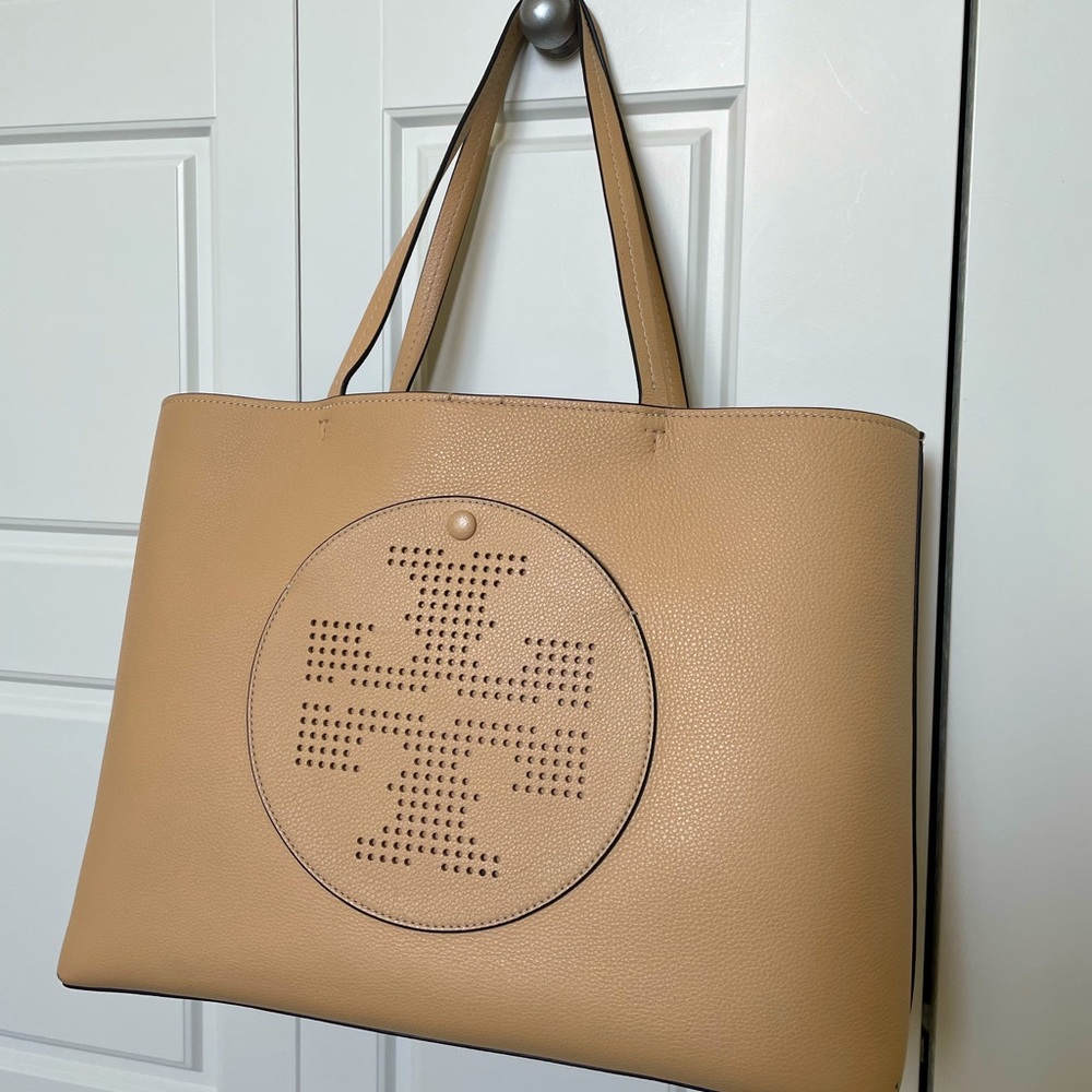 Tory Burch Perforated Leather Tote Bag